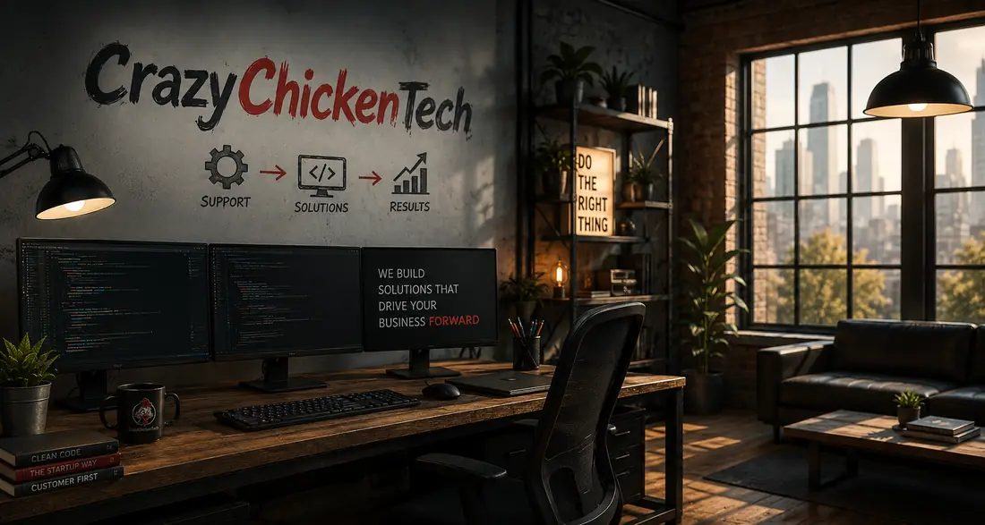 CrazyChickenTech team ready to help businesses with technology